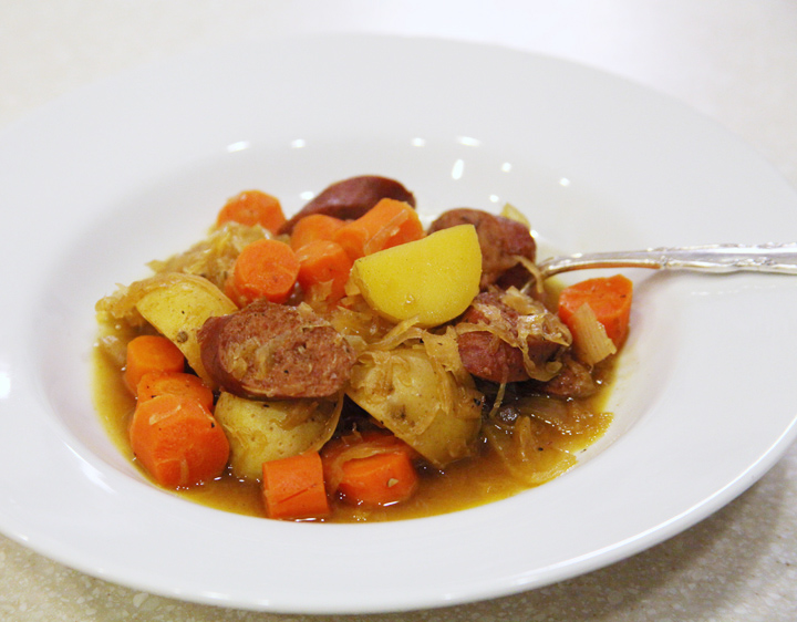 Sausage Sauerkraut Stew